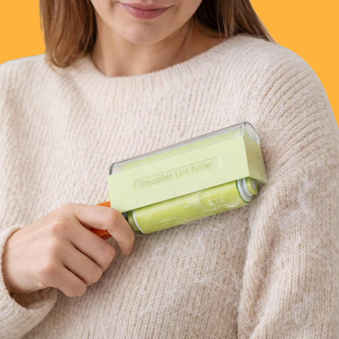 FellFix™ – Waschbarer Fussel- & Tierhaarroller